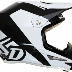 6D ATR-1Y Youth Helmet-Wedge Matte Black/White PROTECTIVE GEAR
