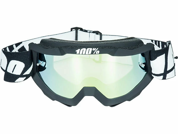 PROTECTIVE GEAR 100% Accuri Moto Goggles-Black Tornado-Mirrored Gold Lens 2 PROTECTIVE GEAR 100% Accuri Moto Goggles-Black Tornado-Mirrored Gold Lens