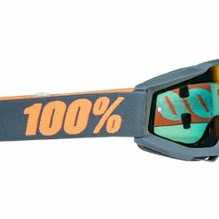 100% Accuri Moto Goggles-Matte Gunmetal-Mirrored Red Lens