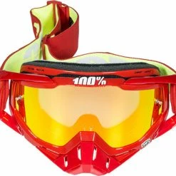 100% Racecraft Goggles-Corvette-Mirrored Red Lens
