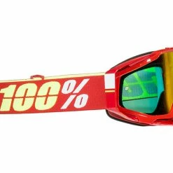 100% Racecraft Goggles-Corvette-Mirrored Red Lens