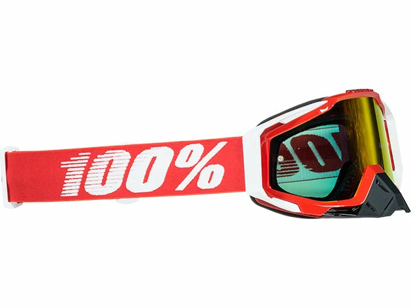 PROTECTIVE GEAR 100% Racecraft Goggles-Fire Red-Mirrored Red Lens 1 PROTECTIVE GEAR 100% Racecraft Goggles-Fire Red-Mirrored Red Lens