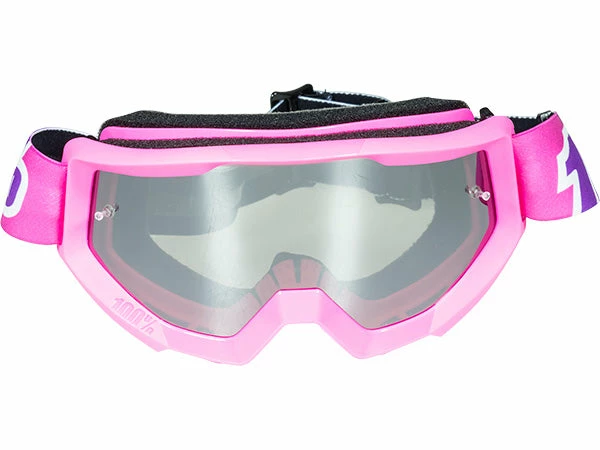 100% Strata Moto Goggles-Bubble Gum-With Mirrored Silver Lens PROTECTIVE GEAR 2 100% Strata Moto Goggles-Bubble Gum-With Mirrored Silver Lens PROTECTIVE GEAR