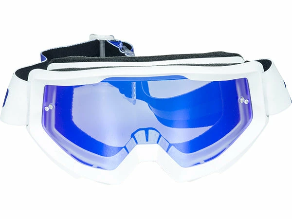 PROTECTIVE GEAR 100% Strata Moto Goggles-Ice Age-With Mirrored Blue Lens 2 PROTECTIVE GEAR 100% Strata Moto Goggles-Ice Age-With Mirrored Blue Lens