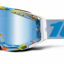 100% Racecraft Goggles-Hyperloop-Mirror Blue Lens