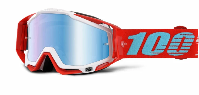 PROTECTIVE GEAR 100% Racecraft Goggles-Kepler-Mirror Blue Lens 1 PROTECTIVE GEAR 100% Racecraft Goggles-Kepler-Mirror Blue Lens