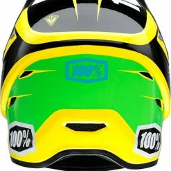 100% Status BMX Race Helmet-DDay Yellow PROTECTIVE GEAR