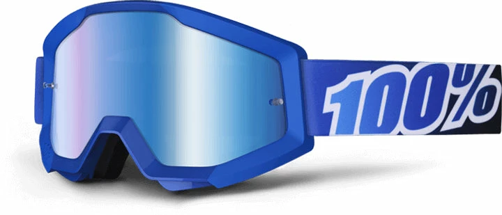 PROTECTIVE GEAR 100% Strata Goggles-Blue Lagoon-Mirror Blue Lens 1 PROTECTIVE GEAR 100% Strata Goggles-Blue Lagoon-Mirror Blue Lens