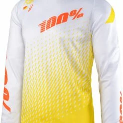 RACE WEAR 100% R-Core Downhill Jersey-Supra White