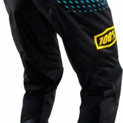 100% R-Core Downhill Pants-Supra Black/Cyan RACE WEAR