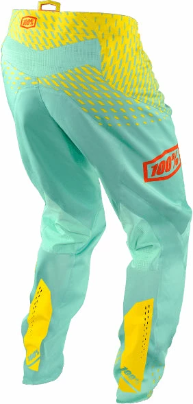 100% R-Core Downhill Pants-Supra Seafoam/Yellow RACE WEAR 2 100% R-Core Downhill Pants-Supra Seafoam/Yellow RACE WEAR
