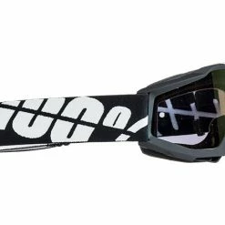 100% Accuri Youth Goggles-Black W/Silver Mirror