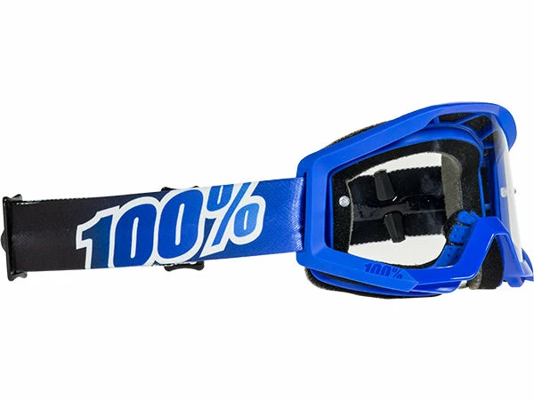 PROTECTIVE GEAR 100% Strata Moto Goggles-Blue Lagoon 1 PROTECTIVE GEAR 100% Strata Moto Goggles-Blue Lagoon