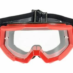 100% Strata Moto Goggles-Fire Red PROTECTIVE GEAR