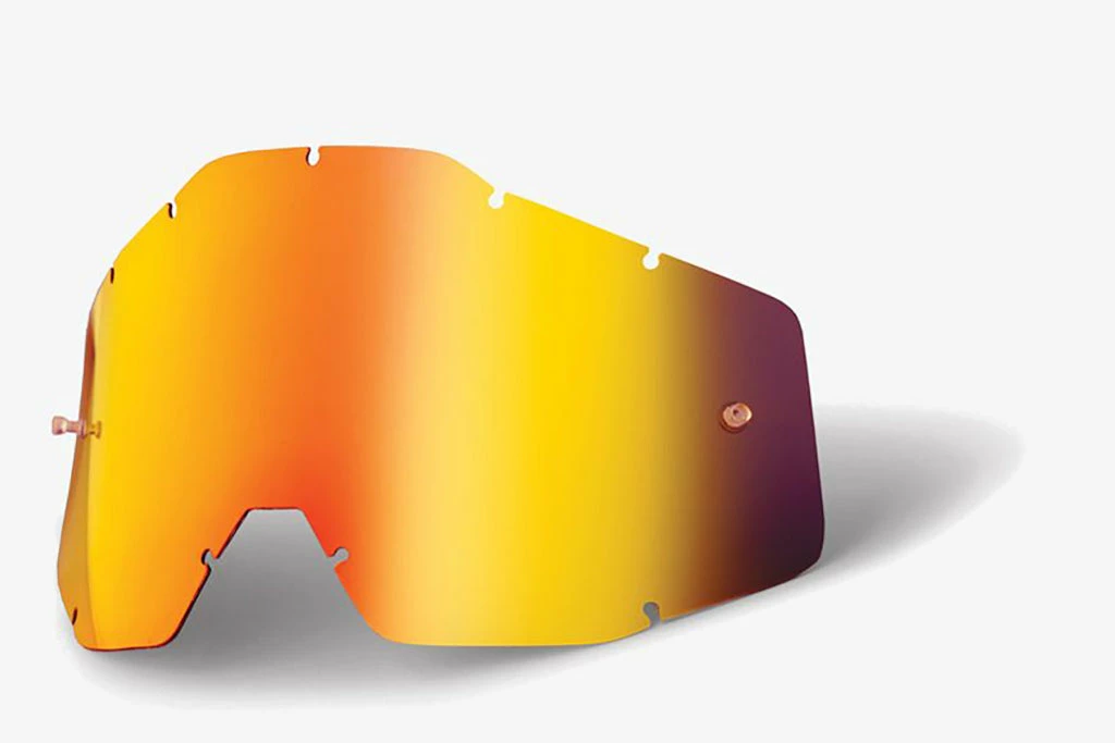 PROTECTIVE GEAR 100% Accuri/Strata Youth Replacement Lens-Mirror Red 1 PROTECTIVE GEAR 100% Accuri/Strata Youth Replacement Lens-Mirror Red