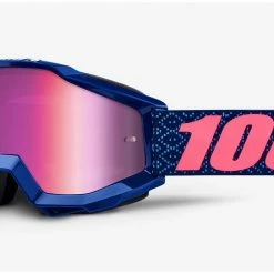 PROTECTIVE GEAR 100% Accuri Goggles-Futura-Mirror Pink Lens