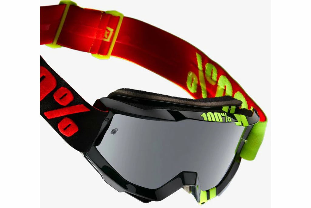 PROTECTIVE GEAR 100% Accuri Goggles-Zerbo-Mirror Silver Lens 2 PROTECTIVE GEAR 100% Accuri Goggles-Zerbo-Mirror Silver Lens
