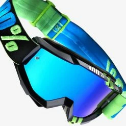 100% Accuri Goggles-Zerg-Mirror Blue Lens PROTECTIVE GEAR