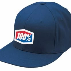 100% Essential J-Fit Flex Fit Hat-Navy