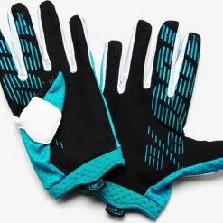100% ITrack Glove-Teal RACE WEAR