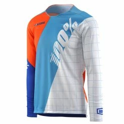 100% R-Core DH Jersey-White RACE WEAR