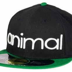 Animal Snapback Hat-Black/White/Green-7 3/4" APPAREL