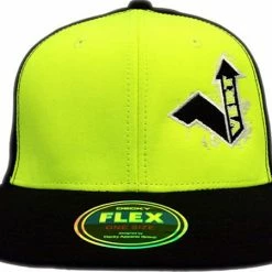 Vert Flatbill Flexfit Hat-Black/Neon Yellow-OSFA APPAREL