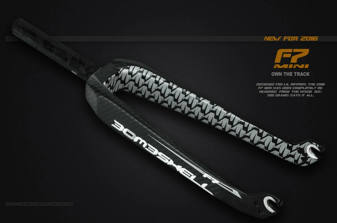 Forks Bombshell F7 Mini Carbon Fork-20x1"-Black 1 Forks Bombshell F7 Mini Carbon Fork-20x1"-Black