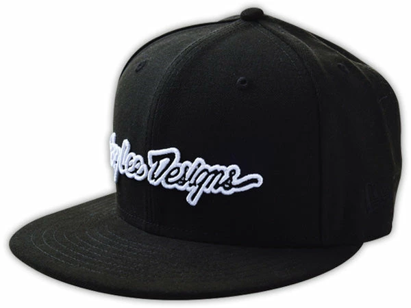 Troy Lee Classic Signature Snapback Hat-Black 1 Troy Lee Classic Signature Snapback Hat-Black