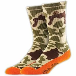 Troy Lee Crew Socks Camo-Orange