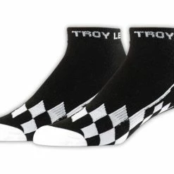 Troy Lee Quarter Crew Socks 3-Pack-Checker-Black