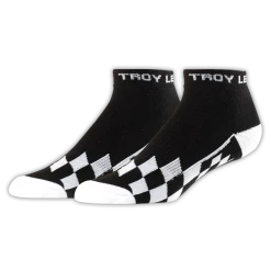 SHOES Troy Lee Crew Socks-Checkered-Black/White