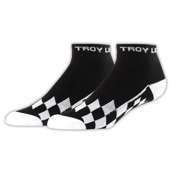 SHOES Troy Lee Crew Socks-Checkered-Black/White 1 SHOES Troy Lee Crew Socks-Checkered-Black/White