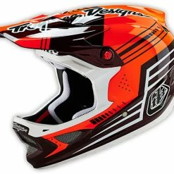 Troy Lee D3 Carbon Helmet-Berserk Red PROTECTIVE GEAR