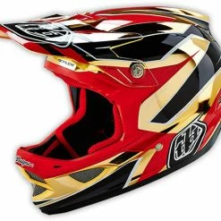 Troy Lee D3 Composite Helmet-Reflex Gold Chrome PROTECTIVE GEAR