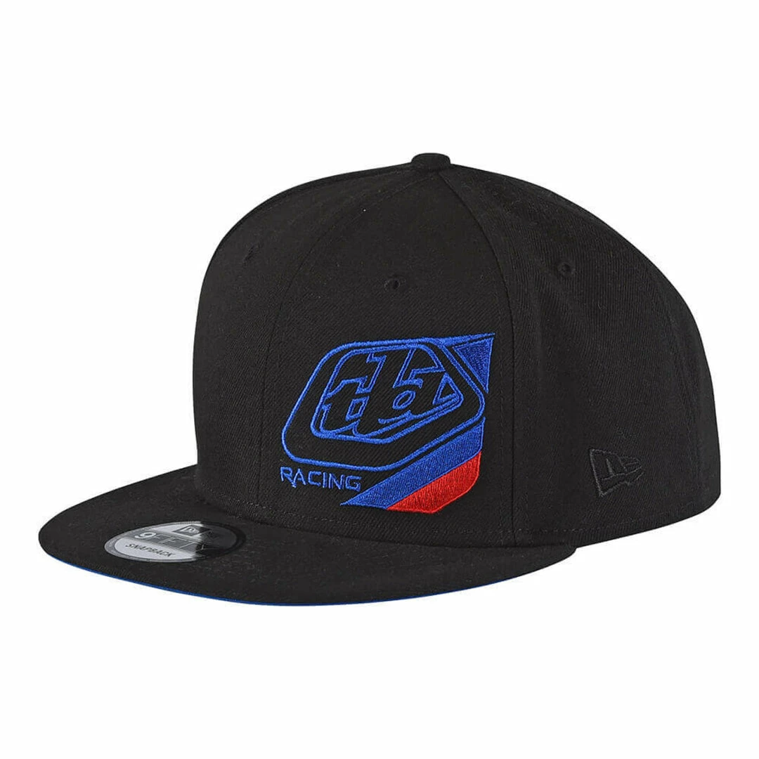 Troy Lee Designs Precision Snapback Hat- Black/Blue 1 Troy Lee Designs Precision Snapback Hat- Black/Blue