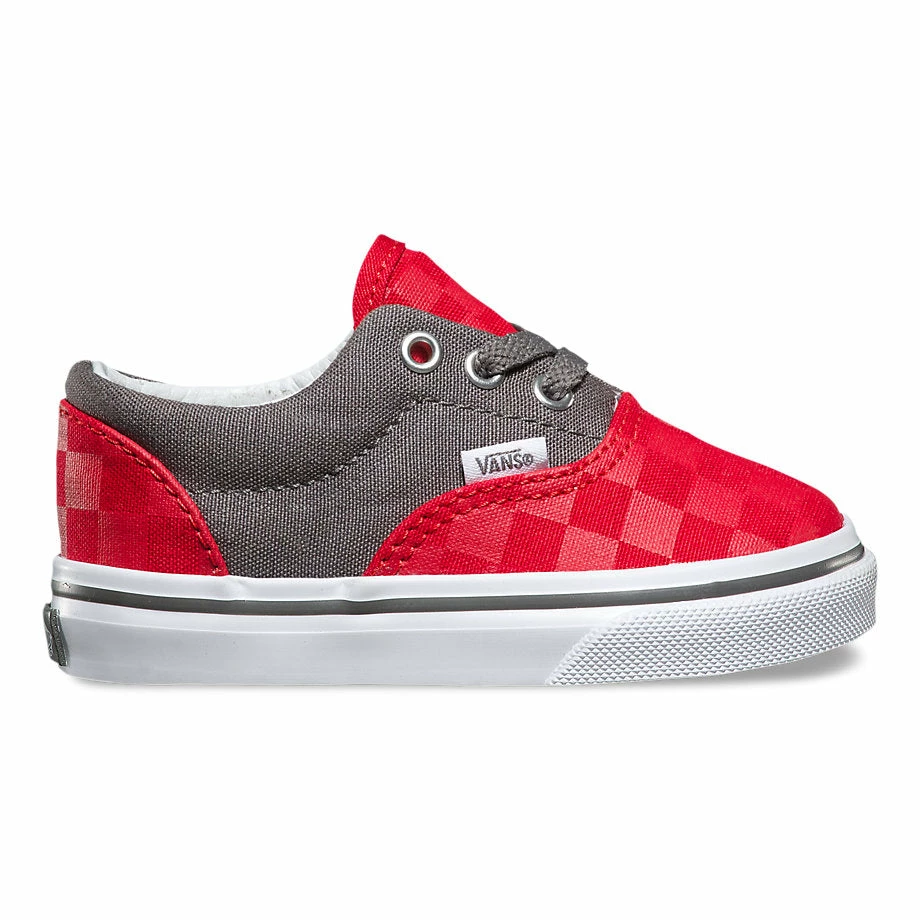 Vans Checkerboard Era-Toddler-Racing Red/Pewter 1 Vans Checkerboard Era-Toddler-Racing Red/Pewter