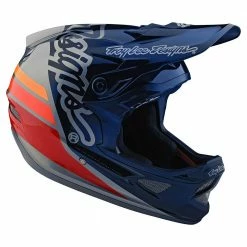Helmets Troy Lee Designs D3 Fiberlite -Silhouette Navy/Silver 8 Helmets Troy Lee Designs D3 Fiberlite -Silhouette Navy/Silver