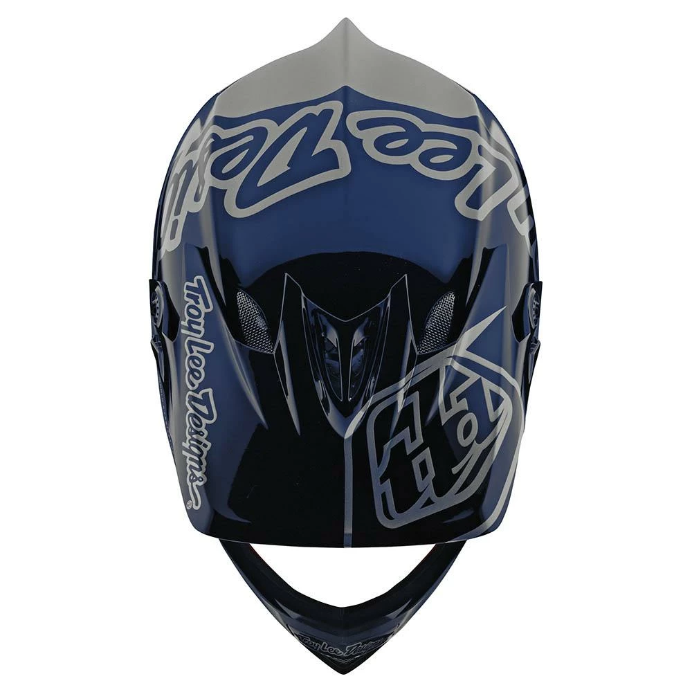 Helmets Troy Lee Designs D3 Fiberlite -Silhouette Navy/Silver 5 Helmets Troy Lee Designs D3 Fiberlite -Silhouette Navy/Silver
