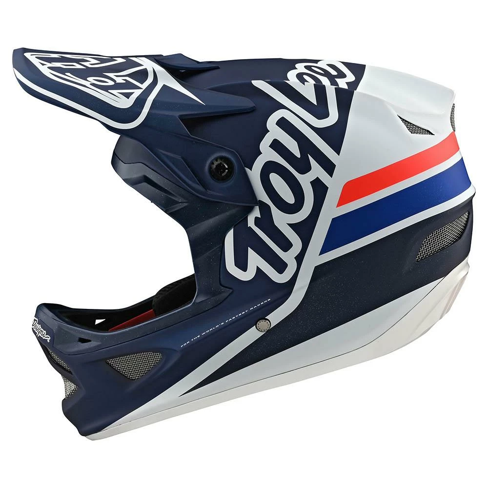 Troy Lee Designs D3 Fiberlite-Silhouette Navy/White 2 Troy Lee Designs D3 Fiberlite-Silhouette Navy/White