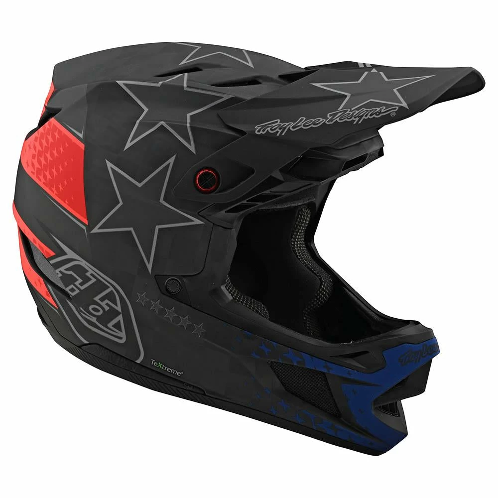Troy Lee Designs D4 Carbon Freedom 2.0 MIPS Helmet-Black/Red Helmets 4 Troy Lee Designs D4 Carbon Freedom 2.0 MIPS Helmet-Black/Red Helmets