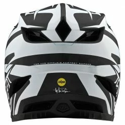 Troy Lee Designs D4 Carbon MIPS Helmet-Slash Black/White 7 Troy Lee Designs D4 Carbon MIPS Helmet-Slash Black/White