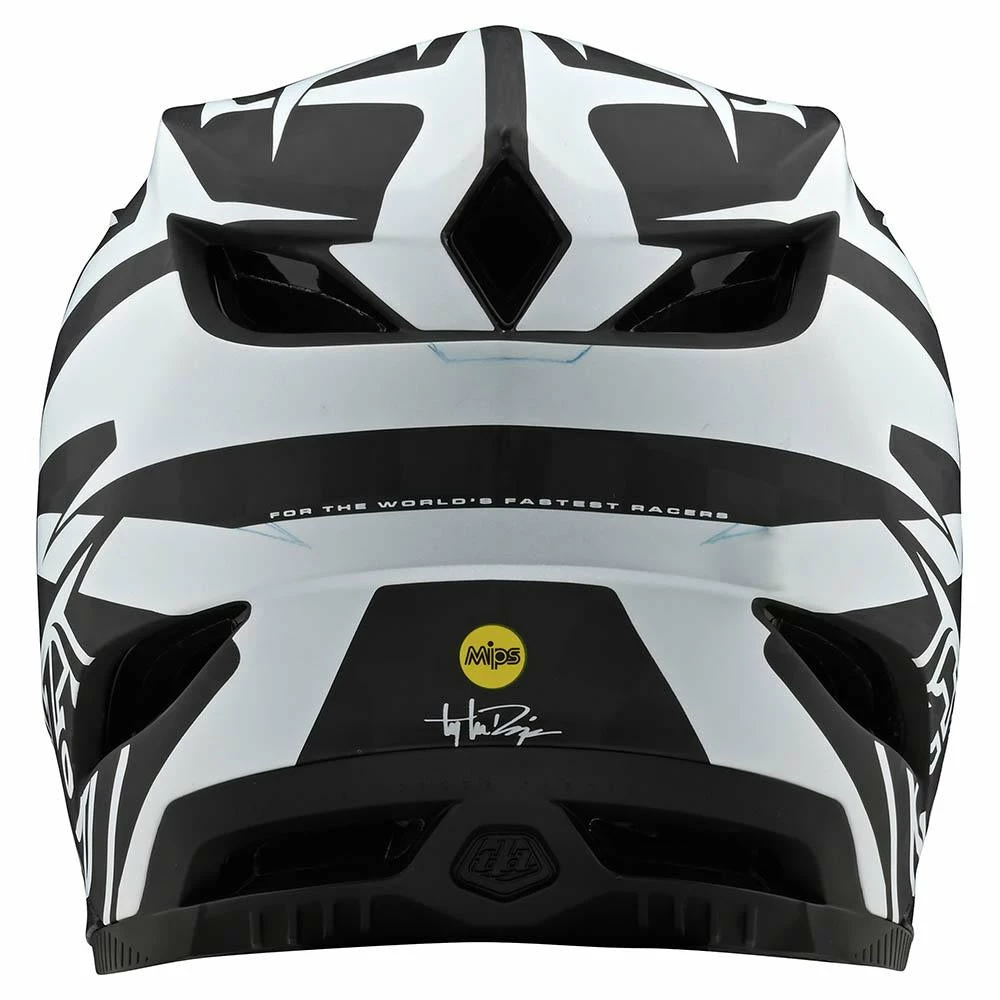 Troy Lee Designs D4 Carbon MIPS Helmet-Slash Black/White 3 Troy Lee Designs D4 Carbon MIPS Helmet-Slash Black/White