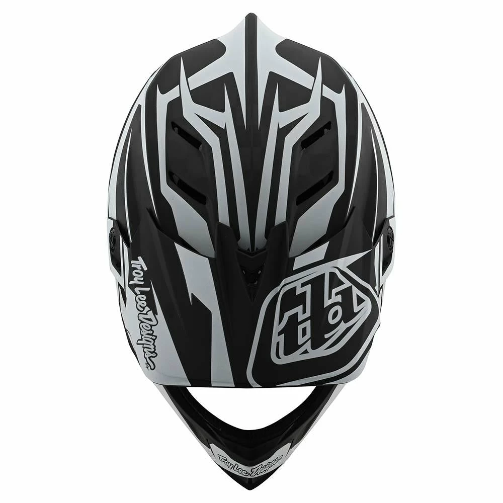 Troy Lee Designs D4 Carbon MIPS Helmet-Slash Black/White 5 Troy Lee Designs D4 Carbon MIPS Helmet-Slash Black/White