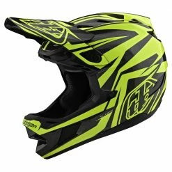 Troy Lee Designs D4 Carbon MIPS Helmet-Slash Black/Yellow