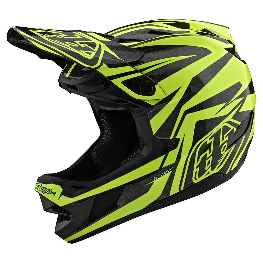 Troy Lee Designs D4 Carbon MIPS Helmet-Slash Black/Yellow 1 Troy Lee Designs D4 Carbon MIPS Helmet-Slash Black/Yellow