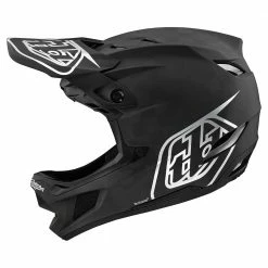 Troy Lee Designs D4 Carbon MIPS Helmet-Stealth Black/Silver Helmets