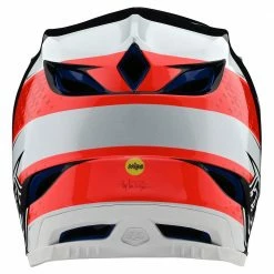Troy Lee Designs D4 Composite Freedom 2.0 MIPS Helmet-Red/White Helmets