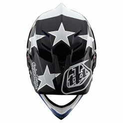 Troy Lee Designs D4 Composite Freedom 2.0 MIPS Helmet-Red/White Helmets