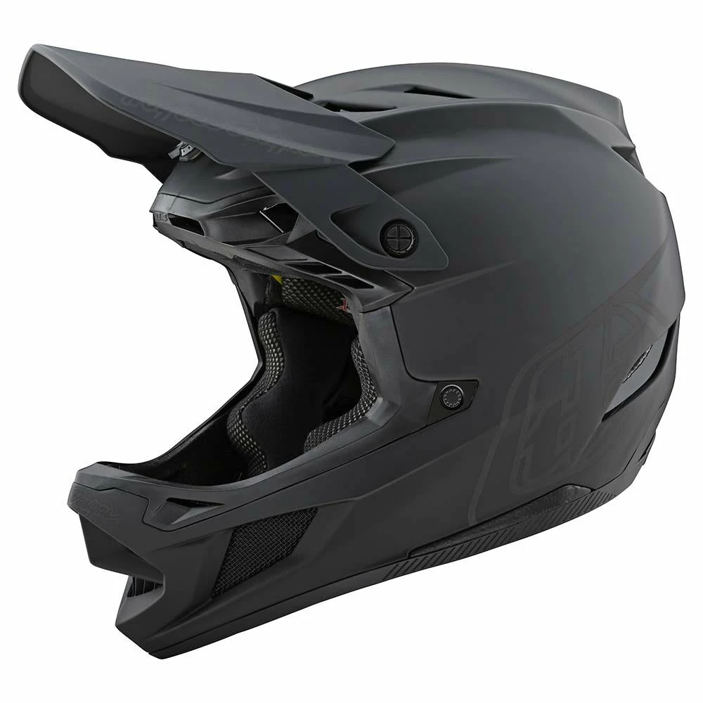 Troy Lee Designs D4 Composite MIPS Helmet-Stealth Black/Gray 1 Troy Lee Designs D4 Composite MIPS Helmet-Stealth Black/Gray